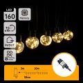 Aigostar - Ghirlandă decorativă LED pentru exterior 160xLED 10m IP44 alb cald