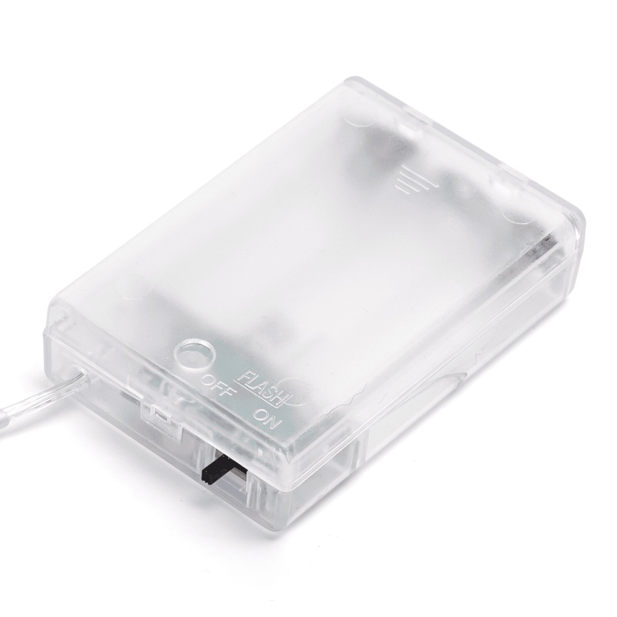 Aigostar - Ghirlandă LED, 100 LED, 10,3 m, alimentare 3x AA, alb cald