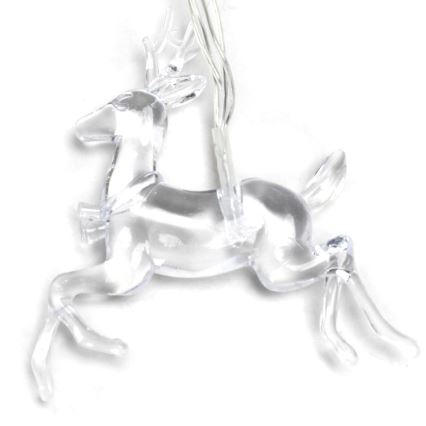 Aigostar - Ghirlandă LED 20xLED/3xAA 3,3m reni