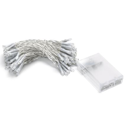 Aigostar - Ghirlandă LED de Crăciun 100xLED/3xAA 10,3m alb rece