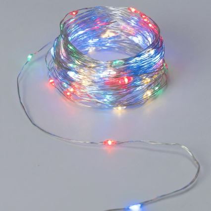 Aigostar - Ghirlandă LED de Crăciun 20xLED/2xCR2032 2m multicoloră