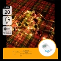 Aigostar - Ghirlandă LED de Crăciun 20xLED/3xAA 2m alb cald
