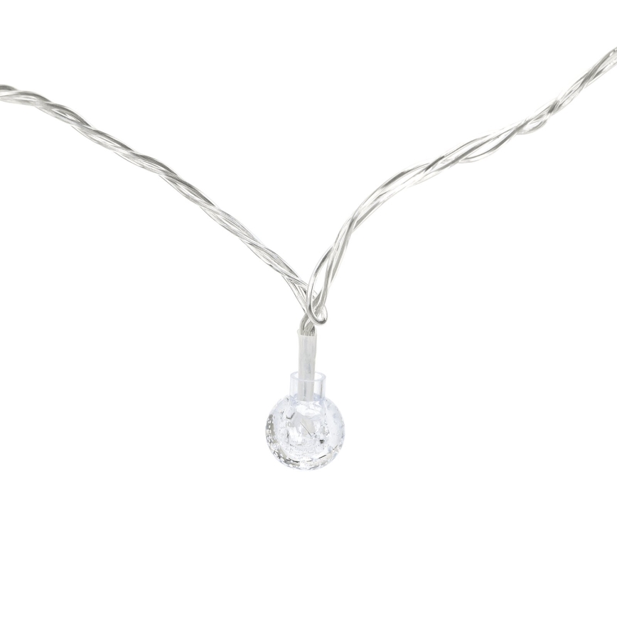 Aigostar - Ghirlandă LED de Crăciun pentru exterior, 100 LED, 8 moduri, 13 m, IP44, alb cald