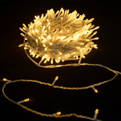 Aigostar - Ghirlandă LED de exterior pentru Crăciun, 50 m, 1000 LED-uri, 8 funcții, IP44, alb cald