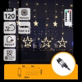 Aigostar - Ghirlandă LED de Crăciun pentru exterior, 120 LED, 8 funcții, 3 x 0,6 m, IP44, alb cald + telecomandă
