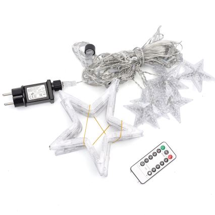 Aigostar - Ghirlandă LED pentru exterior, 120 LED, 8 funcții, 3 x 0,6 m, IP44, alb cald, cu telecomandă