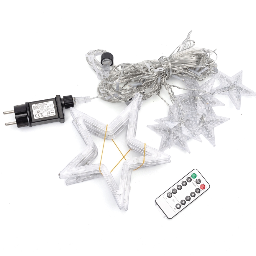Aigostar - Ghirlandă LED pentru exterior, 120 LED, 8 funcții, 3 x 0,6 m, IP44, alb cald, cu telecomandă
