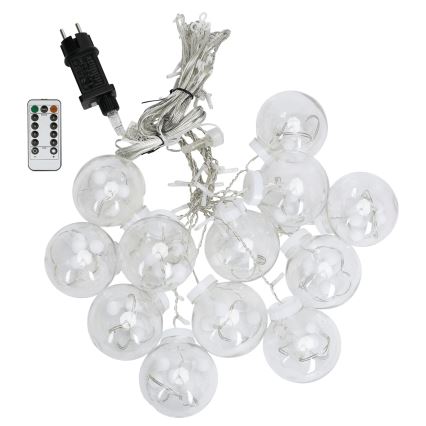 Aigostar - Ghirlandă LED pentru exterior, 120 LED, 8 funcții, 3 x 0,6 m, IP44, alb rece, cu telecomandă