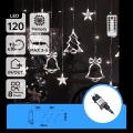 Aigostar - Ghirlandă LED de Crăciun pentru exterior 120xLED/8 funcții 3x0,6m IP44 alb rece + telecomandă