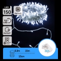 Aigostar - Ghirlandă LED de Crăciun pentru exterior 150xLED/8 funcții 15,3m IP44 alb rece