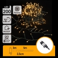 Aigostar - Ghirlandă LED de Crăciun pentru exterior, 200 LED / 8 funcții, 8 m, IP44, alb cald