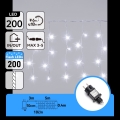 Aigostar - Ghirlandă LED de Crăciun pentru exterior, 200 LED, 8x0,4 m, IP44, alb rece