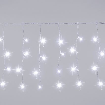 Aigostar - Ghirlandă LED de Crăciun pentru exterior, 200 LED, 8x0,4 m, IP44, alb rece