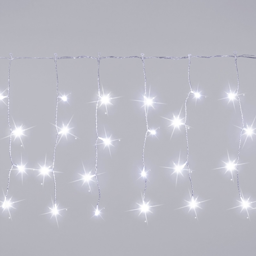 Aigostar - Ghirlandă LED de Crăciun pentru exterior, 200 LED, 8x0,4 m, IP44, alb rece