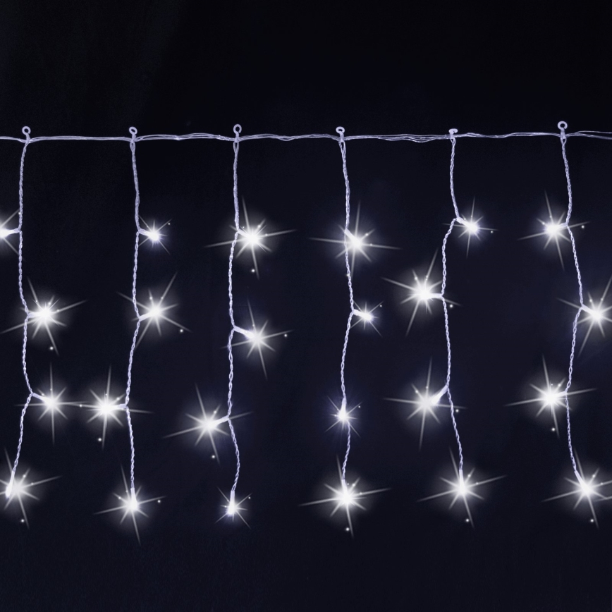 Aigostar - Ghirlandă LED de Crăciun pentru exterior, 200 LED, 8x0,4 m, IP44, alb rece