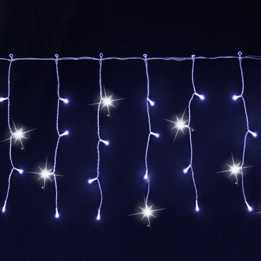 Aigostar - Ghirlandă LED de Crăciun pentru exterior, 200 LED, 8x0,4 m, IP44, alb rece