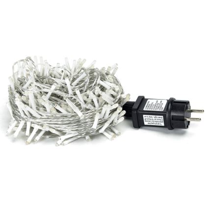 Aigostar - Ghirlandă LED de Crăciun pentru exterior 200xLED/8 funcții 23m IP44 alb cald