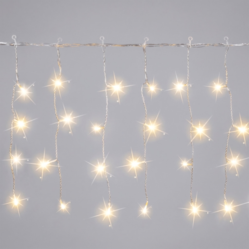 Aigostar - Ghirlandă LED de Crăciun pentru exterior 200xLED 8x0,4m IP44 alb cald