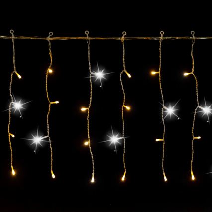 Aigostar - Ghirlandă LED de Crăciun pentru exterior 200xLED 8x0,4m IP44 alb cald