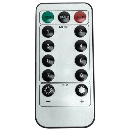 Aigostar - Ghirlandă LED pentru exterior 300xLED/8 funcții 3x1m IP44 alb cald + telecomandă