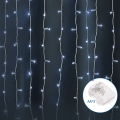Aigostar - Ghirlandă LED de Crăciun pentru exterior 300xLED/8 funcții 3xAA 6x2m IP44 alb rece