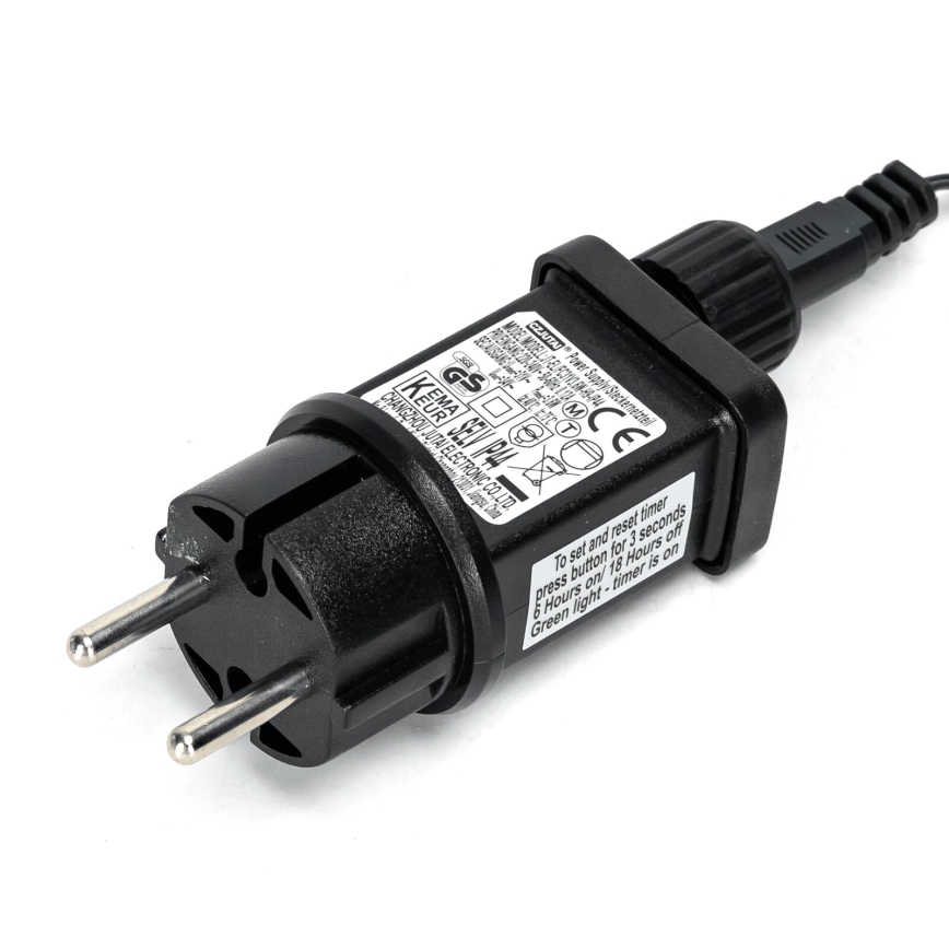 Aigostar - Ghirlandă LED de Crăciun pentru exterior, 400 LED-uri, 8 funcții, 23 m, IP44, alb cald