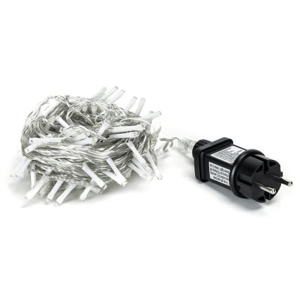Aigostar - Ghirlandă LED de exterior, 100 LED, 8 funcții, 13 m, IP44, alb rece