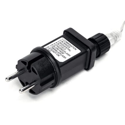 Aigostar - Ghirlandă LED de exterior, 100 LED, 8 funcții, 13 m, IP44, alb rece