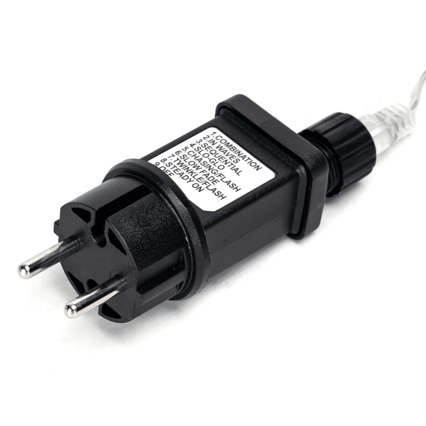 Aigostar - Ghirlandă LED de exterior pentru Crăciun, 100xLED/8 funcții, 13m, IP44, alb rece