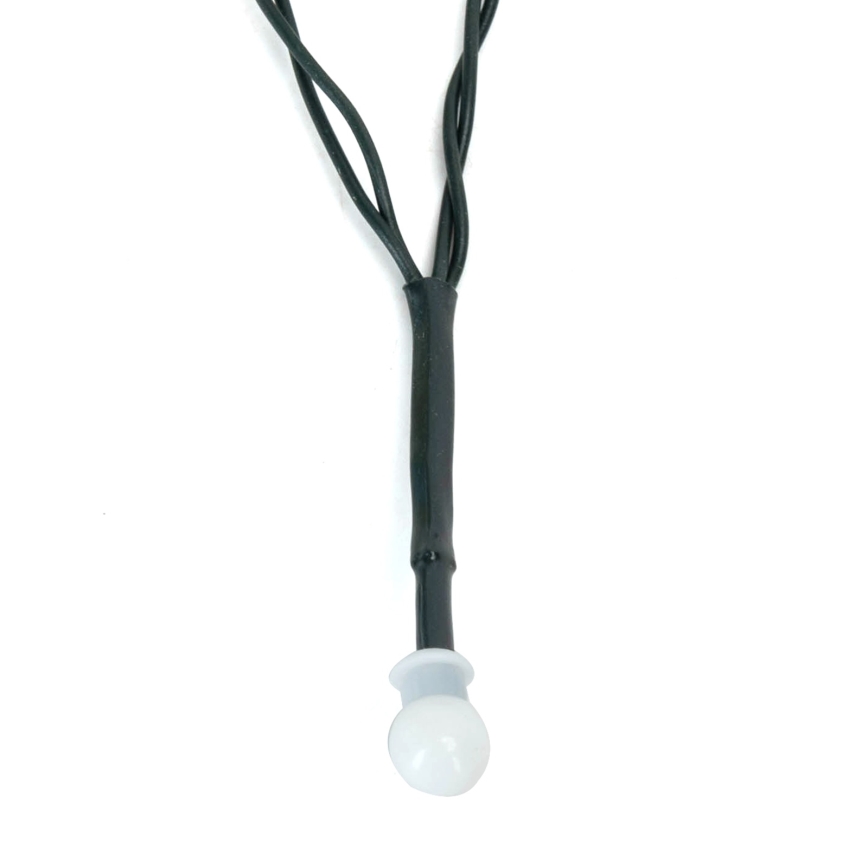 Aigostar Ghirlandă LED de Crăciun pentru exterior, 100 LED, 8 funcții, 3xAA, 10,3 m, IP44, alb cald