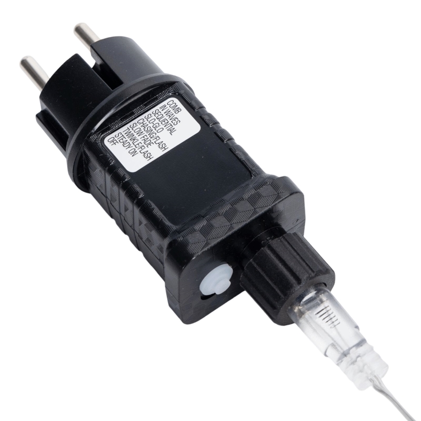 Aigostar - Ghirlandă LED de exterior pentru Crăciun 100xLED/8 funcții 5,3m IP44 alb rece