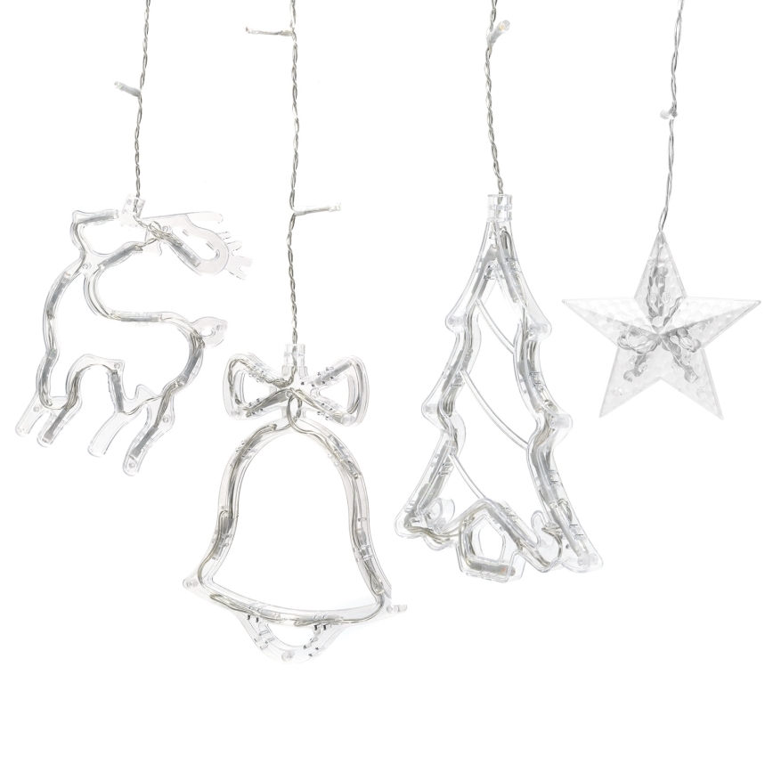 Aigostar - Instalație luminoasă LED de Crăciun pentru exterior 120 LED / 8 moduri 3 x 0,6 m IP44 alb cald + telecomandă