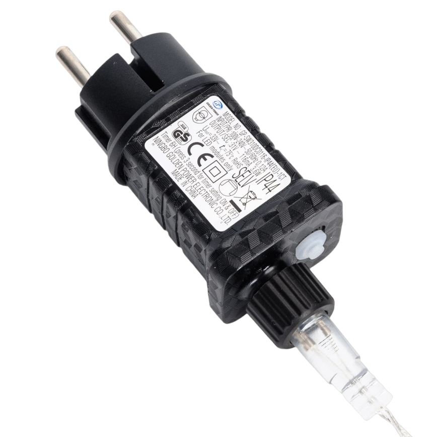 Aigostar - Ghirlandă LED de exterior pentru Crăciun 120xLED/8 funcții 3,9x1,2m IP44 alb cald