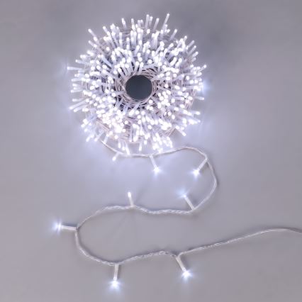 Aigostar - Ghirlandă LED de exterior pentru Crăciun, 150 LED / 8 funcții, 3xAA, 5,3 m, IP44, albastră