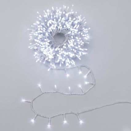 Aigostar - Ghirlandă LED de exterior pentru Crăciun, 1500 LED / 8 funcții, 78 m, IP44, lumină albă rece