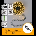 Aigostar - Ghirlandă LED de exterior pentru Crăciun 1500xLED/8 funcții 33m IP44 alb cald