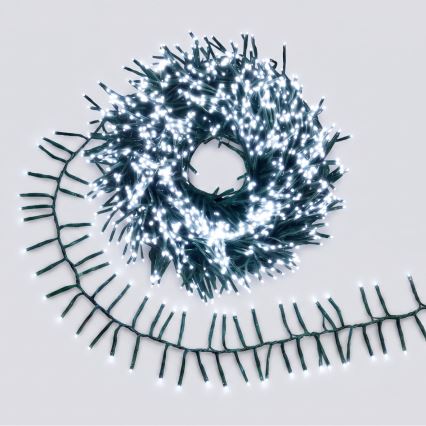 Aigostar - Ghirlandă LED de exterior pentru Crăciun, 200 LED / 8 funcții, 8 m, IP44, alb rece