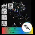 Aigostar - Ghirlandă LED de exterior pentru Crăciun 200 LED-uri/8 funcții 8 m IP44 multicoloră