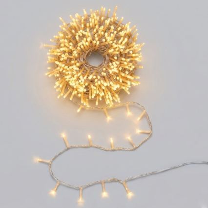 Aigostar - Ghirlandă LED de exterior pentru Crăciun 2000xLED/8 funcții 103m IP44 alb cald