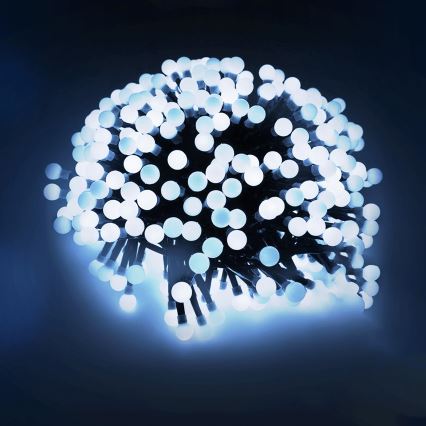 Aigostar - Ghirlandă LED de exterior pentru Crăciun 25x LED/8 funcții 3xAA 2,8m IP44 alb rece
