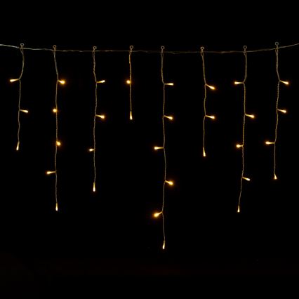 Aigostar - Ghirlandă LED de exterior pentru Crăciun, 300 LED/8 funcții, 3xAA, 18x0,6 m, IP44, alb cald