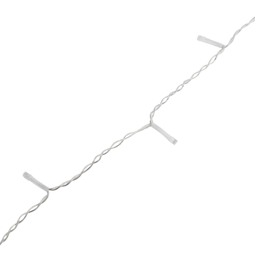 Aigostar - Ghirlandă LED de exterior pentru Crăciun, 300 LED/8 funcții, 3xAA, 18x0,6 m, IP44, alb cald