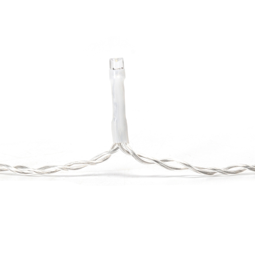 Aigostar - Ghirlandă LED de exterior pentru Crăciun, 300 LED/8 funcții, 15x0,4 m, IP44, alb rece