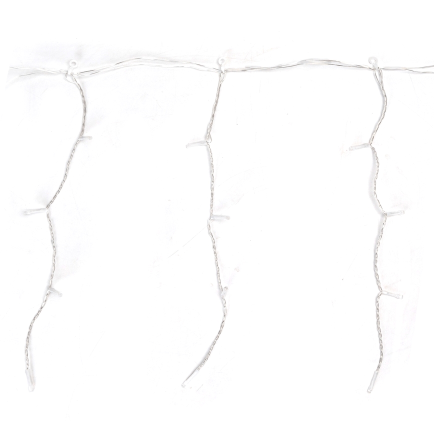 Aigostar - Ghirlandă LED de exterior pentru Crăciun, 300 LED/8 funcții, 15x0,4 m, IP44, alb rece