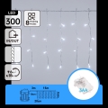 Aigostar - Ghirlandă LED de exterior pentru Crăciun 300xLED/8 funcții 3xAA 18x0,4m IP44 alb rece