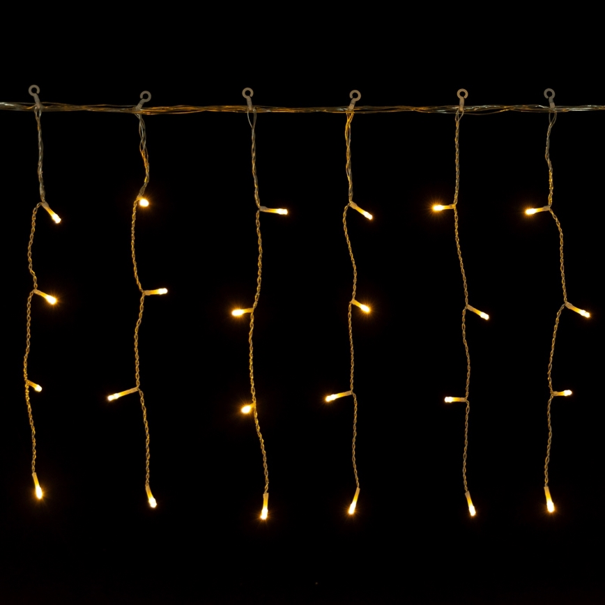 Aigostar - Instalație luminoasă LED de exterior pentru Crăciun, 400 LED, 8 funcții, 20 x 0,4 m, IP44, alb cald