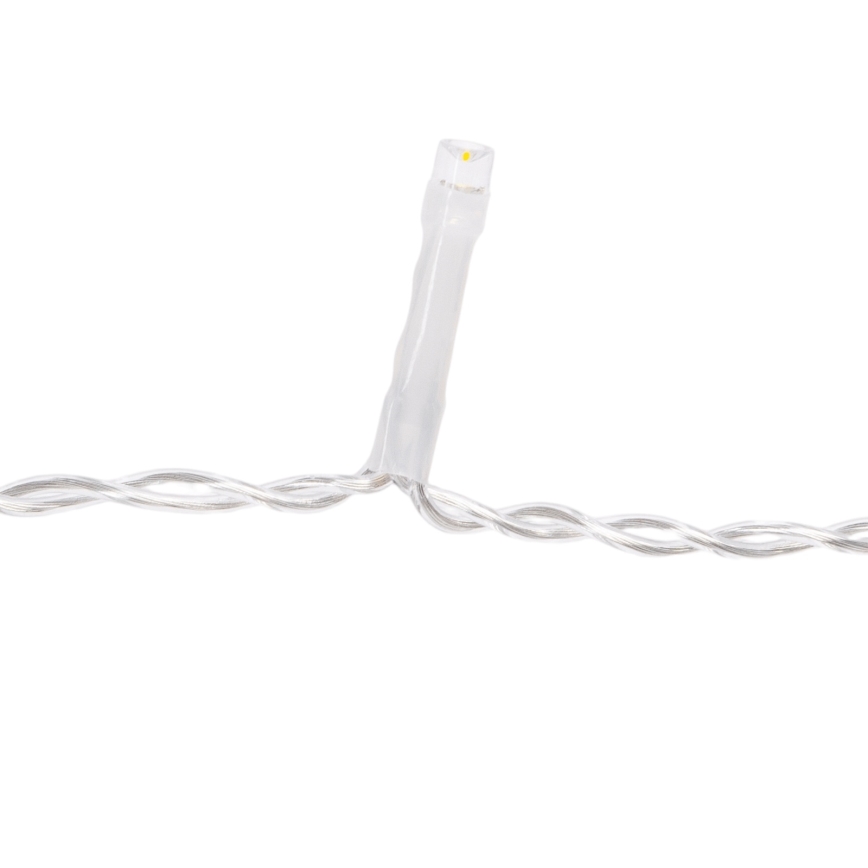 Aigostar - Instalație luminoasă LED de exterior pentru Crăciun, 400 LED, 8 funcții, 20 x 0,4 m, IP44, alb cald