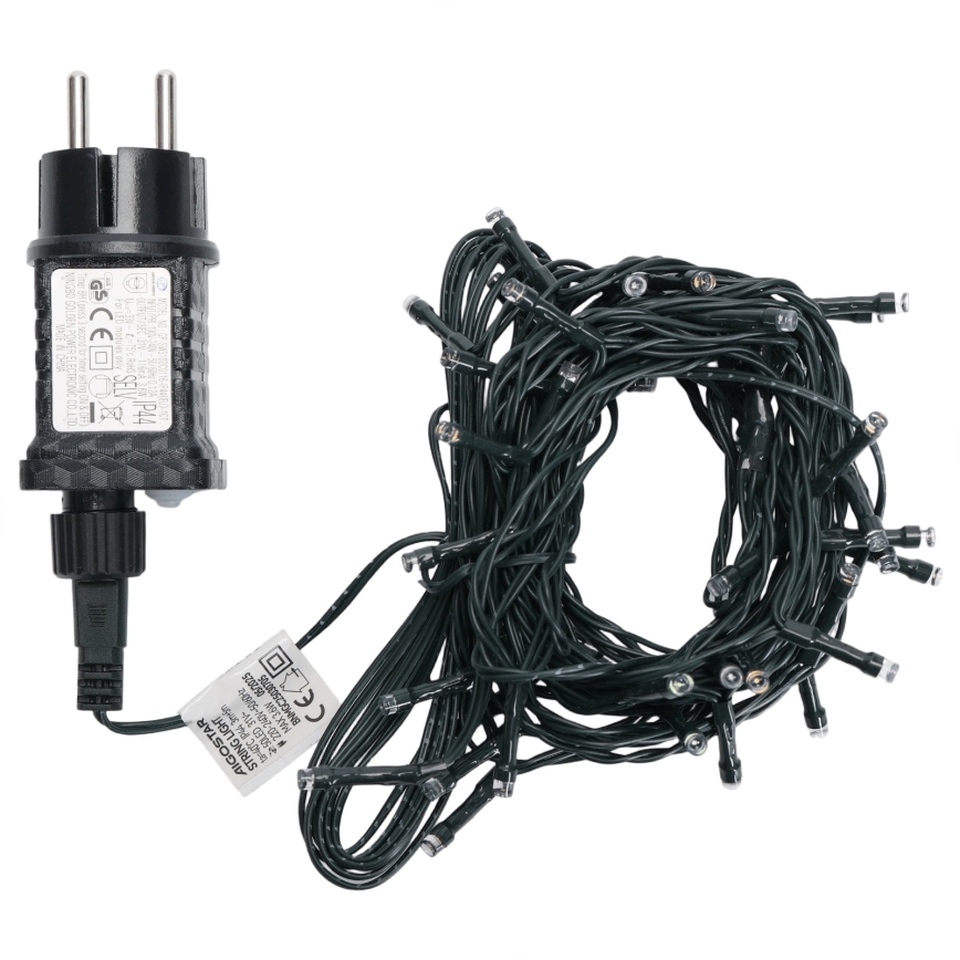 Aigostar - Ghirlandă LED de exterior pentru Crăciun, 50 LED / 8 funcții, 8 m, IP44, multicoloră