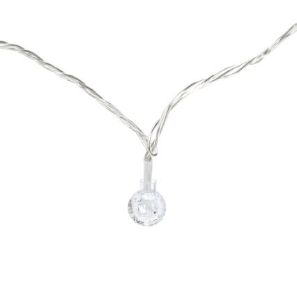 Aigostar - Ghirlandă LED de exterior pentru Crăciun 50xLED/8 funcții 8m IP44 alb rece