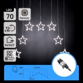 Aigostar - Ghirlandă LED de exterior pentru Crăciun 70xLED 1,2x1m IP44 alb rece stele
